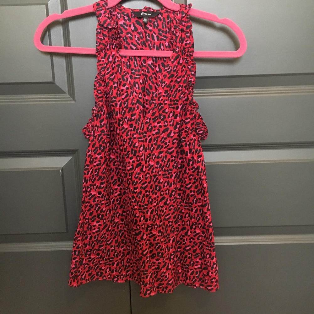 Express Tank Top with ruffle detail